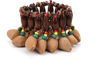 RITOEASYSPORTS Strumento a percussione a campana, bellissimo e generoso, Bracciale a tamburo africano, fatto a mano, design unico, sostenibile, per musicisti, collezionisti, decorazione, relax e meditazione