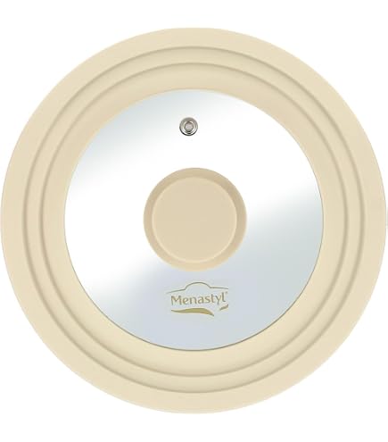 Couvercle Verre Trempé JATA T16 - Compatible Poêles 16/18/20 Cm + Micro-ondes, Valve Vapeur, Lave-vaisselle