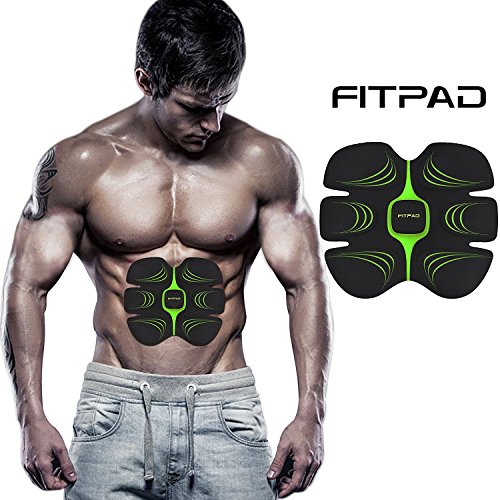 FITPAD Abdominal Trainer EMS (Electrical Muscle Stimulation) Muscle Toning Belt Core Training Fat Loss Belt Waist Light Wearable Men Women ABS Exercise Equipment Home Fitness Machine