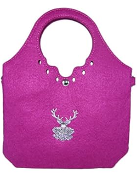 Trachtenland - Trachtentasche kleiner Shopper mit Edelweiß oder Hirsch Applikation