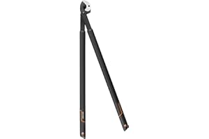 Fiskars SingleStep Amboss-Astschere für trockenes und hartes Holz, Antihaftbeschichtet, Gehärteter Präzisionsstahl, Länge: 82 cm, Schwarz, L39, 1001430