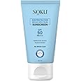 SOKU Sun Protection Broad Spectrum Sunscreen For All Skin Type SPF 50 PA+++ | Hyaluronic Acid & Guava Extract | UVA/UVB & Blue Light Protection | No White Cast | For Unisex | 50 ML