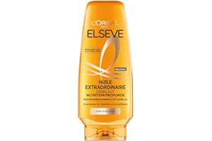 L'OREAL PARIS L'Oréal Paris - Après-Shampooing Nutrition Profonde - 8 Semaines de Nutrition & Brillance – Pour Cheveux Secs - Enrichi en Huiles Rares de Marula & Camélia - Elseve Huile Extraordinaire - 250 ml