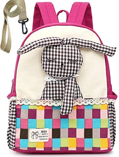 Mochila Infantil Barata Guarderia NiñOs Escolar Tela Conejo Mascotas Preescolar Bambino Saco Rosa NiñA