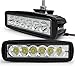 Produktbild Safego 2 x 6inch Arbeitslicht 18W LED Scheinwerfer Auto Arbeitsscheinwerfer bar Offroad Zusatzscheinwerfer (30-Grad) 18W Spotlight Reflektor Car LED Work Light Auto Arbeitsleuchte Off-road ATV SUV 4WD 12V 24V Schwarz Aluminium Druckguss