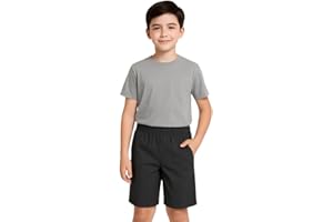 KAMDIN Boys All Around Full Elasticated Pull UP School Shorts NO Zip 0R Clip Uniform Size 2-16