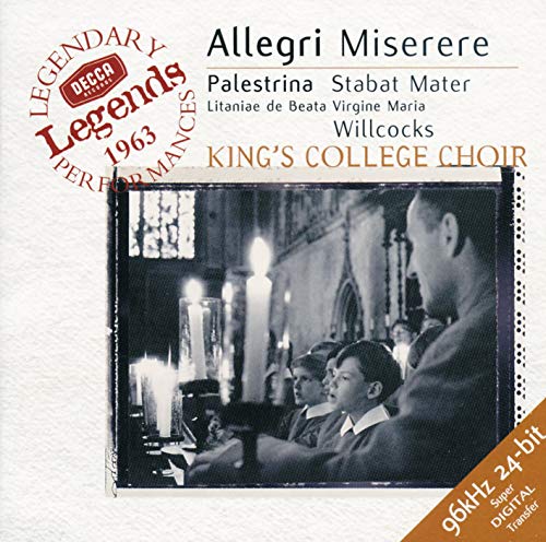 Allegri: Miserere / Palestrina: Stabat Mater