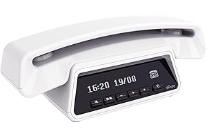 ALCATEL ePure Premium - Cordless Phone DECT With Answering Machine - Classic Design - Smart Display Base - Large Graphic Display - Handsfree - Call Barring - White