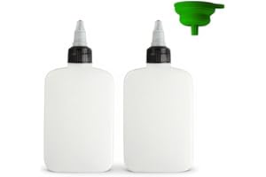 SHIJIUYOU 2 PcsBouteille Huile, Bouteille Sauce Plastique 120ml, Bouteille Vinaigrette, Bouteilles à Condiments en Plastique, Flacon Souple avec Embouts pour Sauces, Vinaigre, Ketchup, Huile, avec Entonnoir