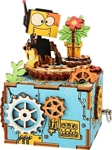 '1000 Piece Jigsaw Puzzle Jigsaw Puzzle Learning Kit Musical Robot – This kit is 66 Pieces 3D A Very Special Structure. It has become a Musical Clock with Rotating Wooden Robots. Not only plays "Somewhere Over The Rainbow Gelauscht, but also Promotes Develop Fine Motor Skills.