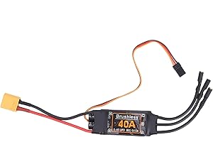 Eddwiin 40A Brushless ESC S-peed Controller 5V/3A BEC Uscita per accessori per aeroplani RC Drone