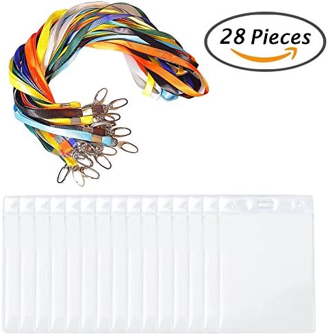 Cerixo Lanyard with Vertical ID Badge Holders 28 Sets