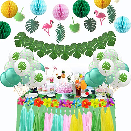Decorations Banners Stickers Confetti Tropical Summer Party