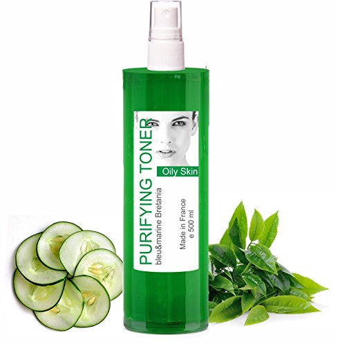Lotion Tonique Purifiante Peau Grasse et Acné au Thé Vert spray 500 ml - sans alcool