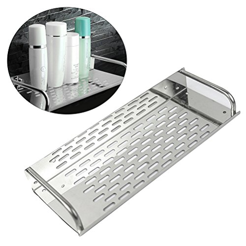 Preisvergleich Produktbild BESTOMZ Edelstahl Rostfrei Extra Hoch Küchenspeicher Organisator Badezimmer Duschen Aufbewahrungskorb Saugnapf