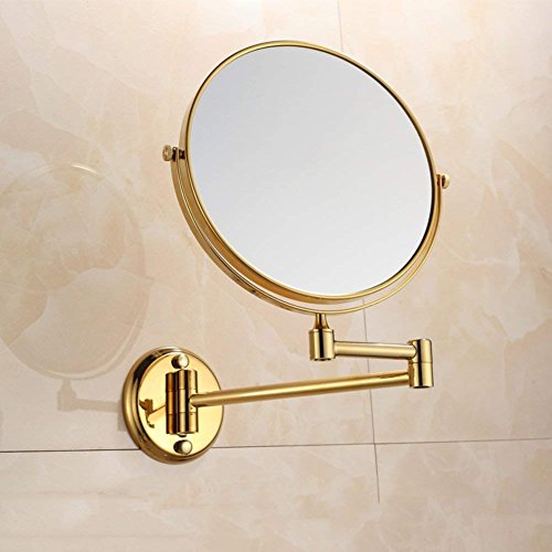 Preisvergleich Produktbild NAERFB Extendablewallmirror, Badezimmer Kosmetikspiegel Teleskop an der Wand montierten Falten Kosmetik Spiegel Badezimmer beidseitigen Lupe Endoskopie Kommode Spiegel-D