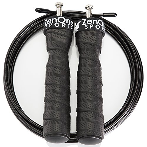 ZenRope – Speed Rope Springseil Sport mit GRATIS E-BOOK | Extra-Stahlseil, Tasche & Einstiegsguide - 8