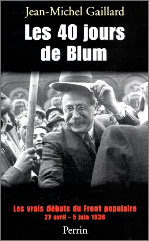 couverture de : Les 40 jours de Blum