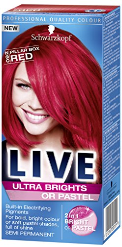 Schwarzkopf Live XXL Ultra Bright Colour, Pillar Box Red Number 92 - Pack of 3