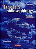 Image de Textes philosophiques Terminales STT/STI/STL/SMS