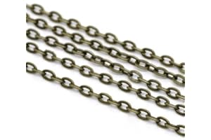 ‎SIAURA MATERIAL SiAura Material ® - 10m Bronzefarben Gliederkette 3x2mm Schmuckkette