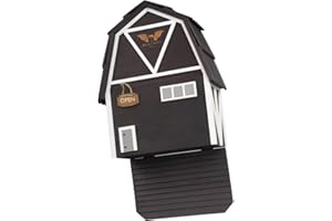 WILDYARD Big Bat Barn Bat House for Outdoors - Caja completa para murciélagos para exteriores - Limpia tu jardín de mosquitos - Caja para murciélagos sin barniz interior