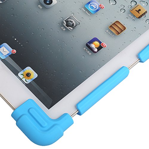 NEWSTYLE 8,9-10,5 Zoll Universal Tablet Ständer Halterung Hülle Ultra Slim Flexible Silikon Schutzhülle – Blau - 5