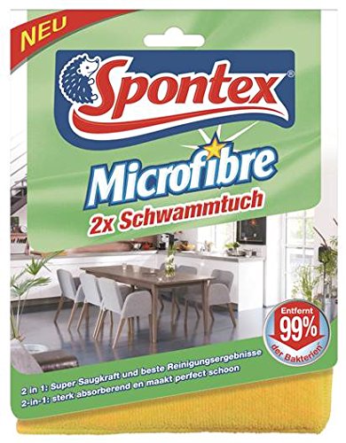 Preisvergleich Produktbild Spontex Microfibre Schwammtuch 2er