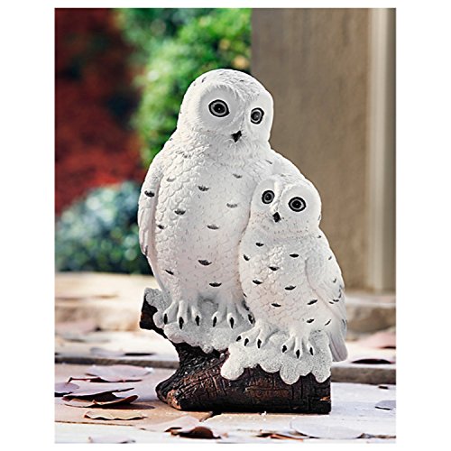 Bewegungsmelder Eule mit Eulenbaby - Bei Bewegung im Umfeld wird ein akustisches Signal ausgelöst