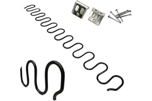 rongweiwang per mobili affidabili con Clip Supporto e Comfort ottimali per la Sostituzione del Divano per sedie e divani in Metallo, Molla Piatta Lunghezza 55 cm