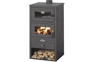 SALONE NEGOZIO ONLINE STUFA A LEGNA CON FORNO MOD. BLIST BR - 12,0 Kw - 140 MC