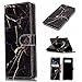 Price comparison product image Eazyhurry Case for Galaxy A5 2016,Samsung Galaxy A5 2016/A510 Case,Flip PU Leather Wallet Case Cover with Soft TPU Bracket for Samsung Galaxy A5 2016,Black Marble