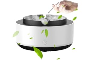 AEUZWR Cendrier avec Purificateur D'air, Cendrier Sans Fumée 2 en 1, Cendrier Aspirateur de Fumée, Cendrier de Voiture, Cendrier Électronique Intelligent Pour la Maison, Voiture, Bureau