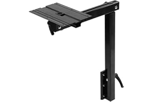 Marvix Gamba da tavolo girevole rimovibile a 360 gradi, nera, con base rimovibile, sistema di montaggio per camper e barche T5 T6