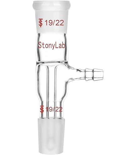 stonylab Glass 19/22 Straight Laboratory Adapter, Borosilicate Glass 30 mm Between Two 19/22 Ground Inner Standard Joint for Laboratory Supply stonylab Glass 19/22 Straight Laboratory Adapter, Borosilicate Glass 30 mm Between Two 19/22 Ground Inner Standard Joint for Laboratory Supply