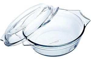 ÔCUISINE Ô cuisine Cocotte Ronde en Verre Borosilicate 1 Litre