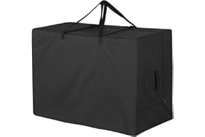 Hohong Bolsa de almacenamiento plegable para colchón, 102 x 71 x 46 cm, funda de transporte para colchón de cama de invitados de tres pliegues, se adapta a colchones de tamaño individual de 4 pulgadas