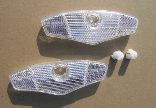 Speichenreflektoren weiß 2 Stück