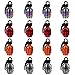 Produktbild SENZEAL 16x Aluminium Handgranate Stil Universal Auto Lkw Motorrad Rad Reifen Ventilkappen Fahrrad Reifen Air Ventil Cover Orange+Rot+ Mehrfarbig+Grau