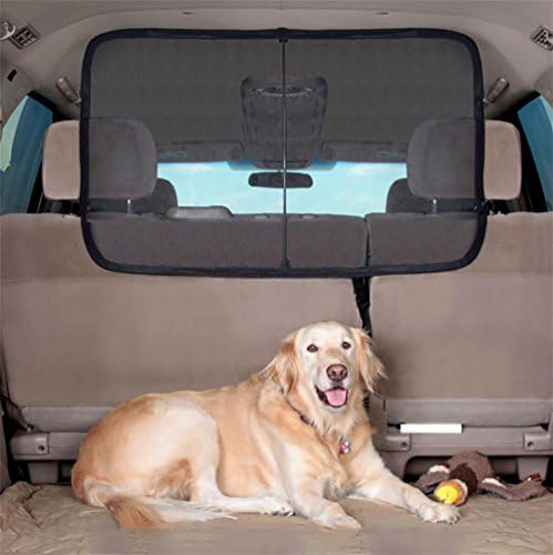 LOHUA Cargo Area Net Pet Barrier Deluxe Dog Barrier ,Pet Net Vehicle Safety Mesh Dog Barrier SUV / Car / Truck / Van