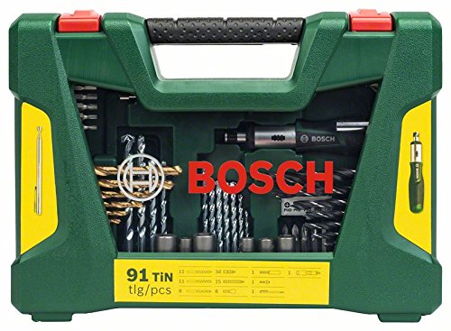 Bosch DIY 91tlg. V-Line Titanium-Bohrer- und Bit-Set mit Ratschen-Schraubendreher und Magnetstab - 2