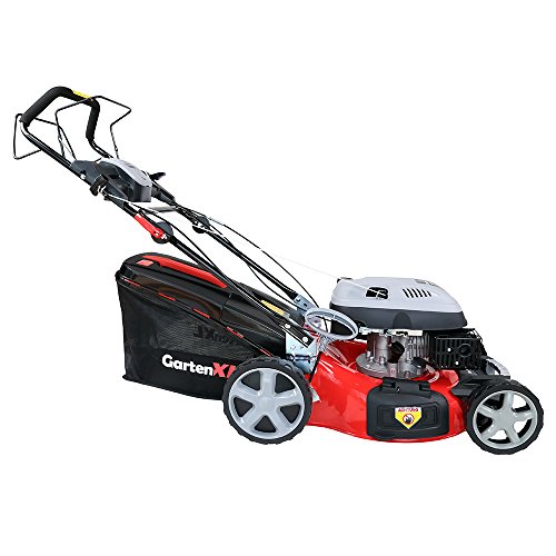 GartenXL 20-196-M3 Benzin Rasenmäher 196ccm 4in1 51cm GT Selbstantrieb Mulch Seitenauswurf Q-clean big wheel TÜV GS - 3