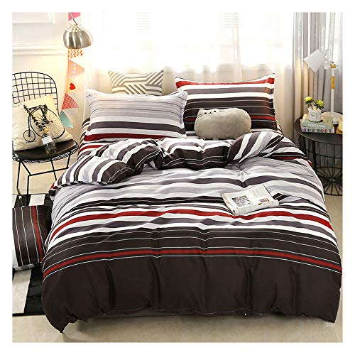 KFZ Cool Panda Bat Moon Printed Bed Set Twin Full Queen King Sheets Set, Duvet Cover (Without Comforter), Flat Sheet and 2 Pillow Cases Bedding Set for Kids (Travel Lattice, Multi, Full 70"x86")