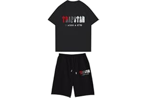 BFTHWY Chandal Trapstar Niño Manga Corta Camiseta y Pantalon Trapstar Corto Niño Camiseta Trapstar Niño Pantalon Corto Trapstar Niño Verano Conjunto Trapstar Niño