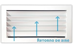 OEM SYSTEMS COMPANY Rejilla de ventilación retorno blanco