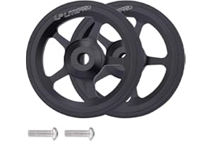 SGXBOS 2pcs Folding bike 60mm easy wheel for brompton easywheel aluminum alloy (black)