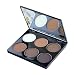 Ucanbe Cosmetics 6 Colour Contour and Highlighting Powder Foundation Palette / Contouring Makeup Kit with Mirror,#2, #2