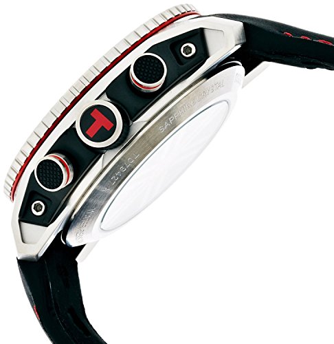 Tissot Men's 44mm Black Calfskin Band Steel Case Anti Reflective Sapphire Automatic Watch T0794272605700