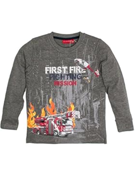 SALT AND PEPPER Jungen Langarmshirt Longsleeve Fire Print Mission