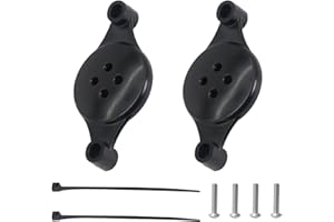 CQQNIU Staffa antifurto per bicicletta da 2 pezzi con 4 tiranti 4 viti Protezione nascosta Accessori per tracker antifurto universali Adatto per Mountain Bike Bicicletta